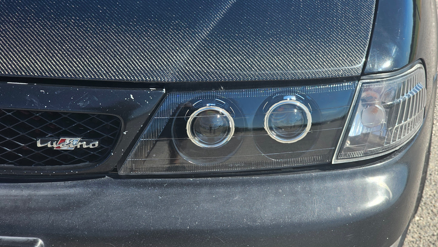 Nissan B14 sentra/200sx quad bi-led projector housings