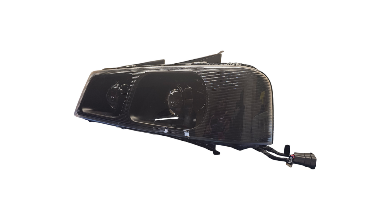 DNA Motoring For 03-24 Chevy Express GMC Savana Black Amber Headlights Bumper Signal Lamp Assembly DNA Motoring For 03-24 Chevy Express GMC Savana Black Amber Headlights Bumper Signal Lamp Assembly