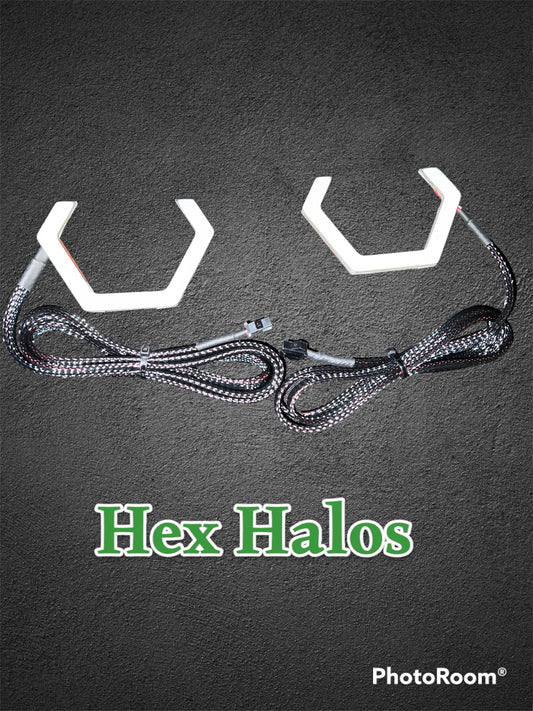 Dynamic Color Flow half Hex Halos