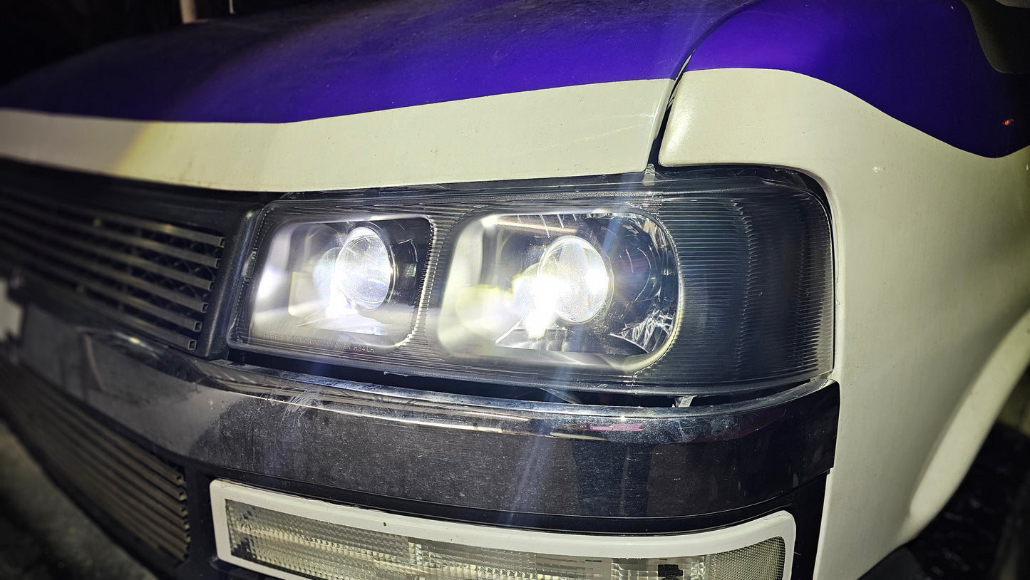 2003-2025 Chevrolet/GMC EXPRESS/SAVANA  QUAD BI-LED Projector  Headlights