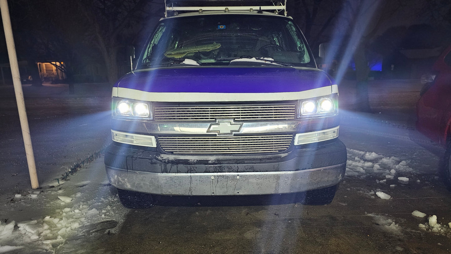 2003-2025 Chevrolet/GMC EXPRESS/SAVANA  QUAD BI-LED Projector  Headlights